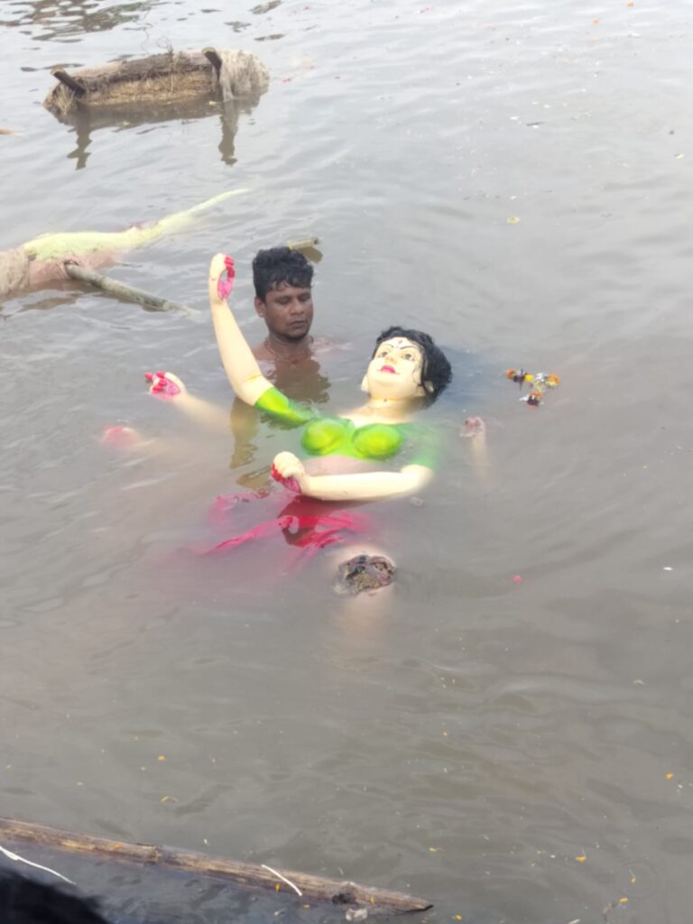 Water pollution_Durga puja